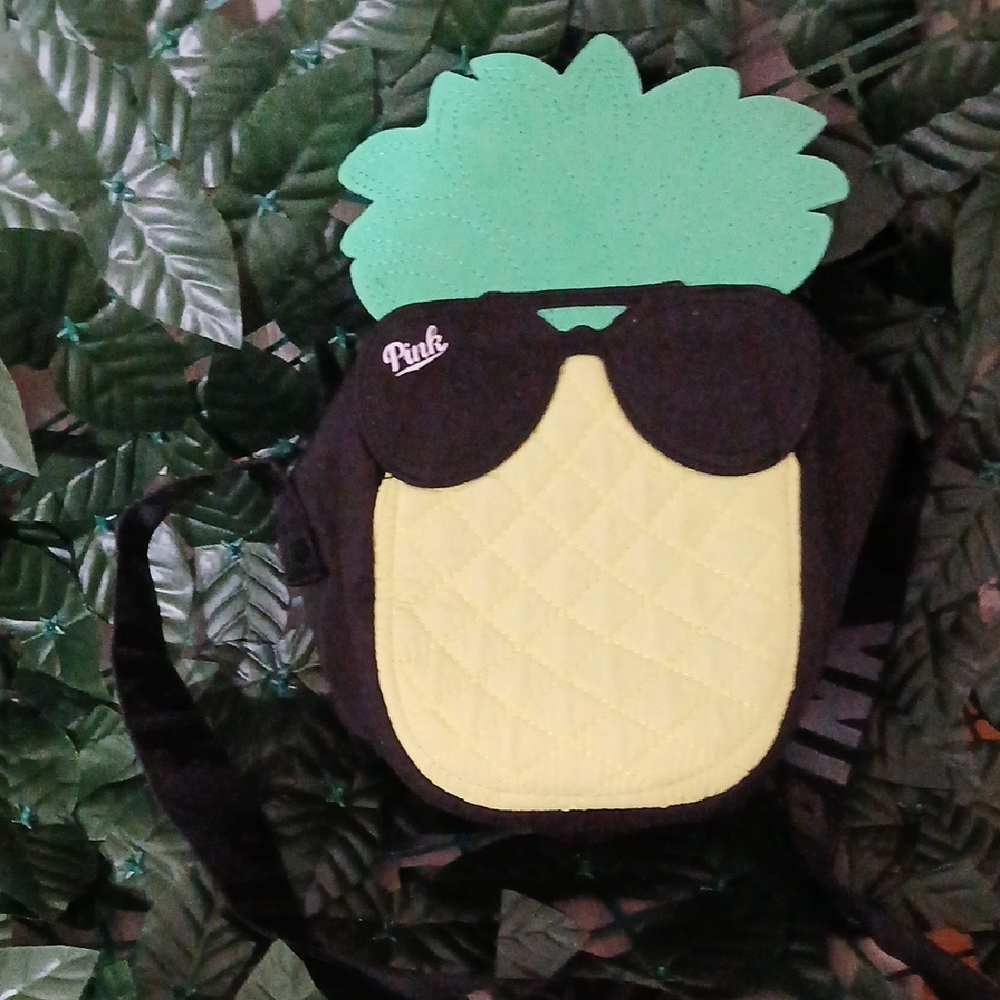 PINK Victoria's Secret Pineapple Crossbody Bag - Green and Yellow